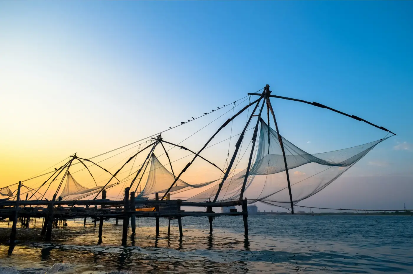 Chinese Fishing Nets Kochi, india Chinese Fishing Nets Kochi, india